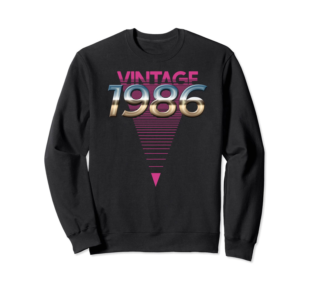 1986 80S Synthwave Triangle Sweatshirt - Graphic Print Men Women - T-Shirt, Sweatshirt, Hoodie