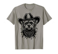 Funny Cowboy Yorkshire Terrier Western Dog T-Shirt - Unique Graphic Unisex - T-Shirt, Sweatshirt, Hoodie