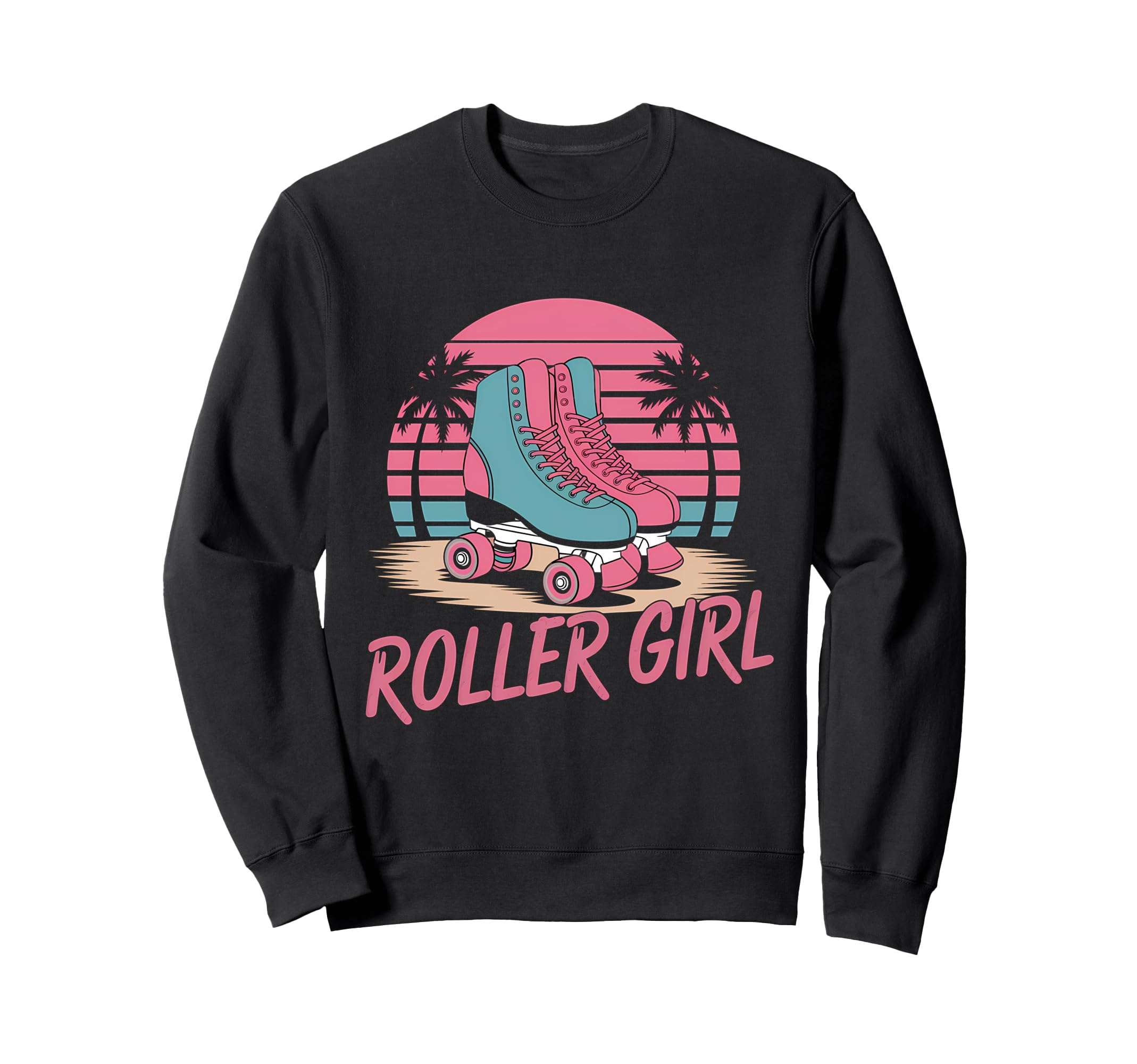 Roller Skating 70S 80S Roller Skates Sweatshirt - Streetwear Style Unisex - T-Shirt, Sweatshirt, Hoodie