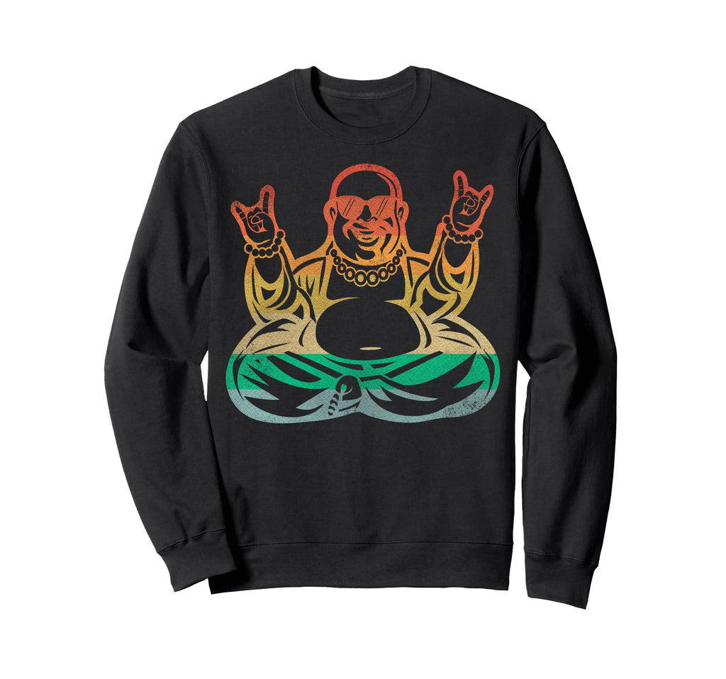 Buddha Yoga Lotus Pose Mandala Sweatshirt - Fun Novelty Design for Adults - T-Shirt, Sweatshirt, Hoodie