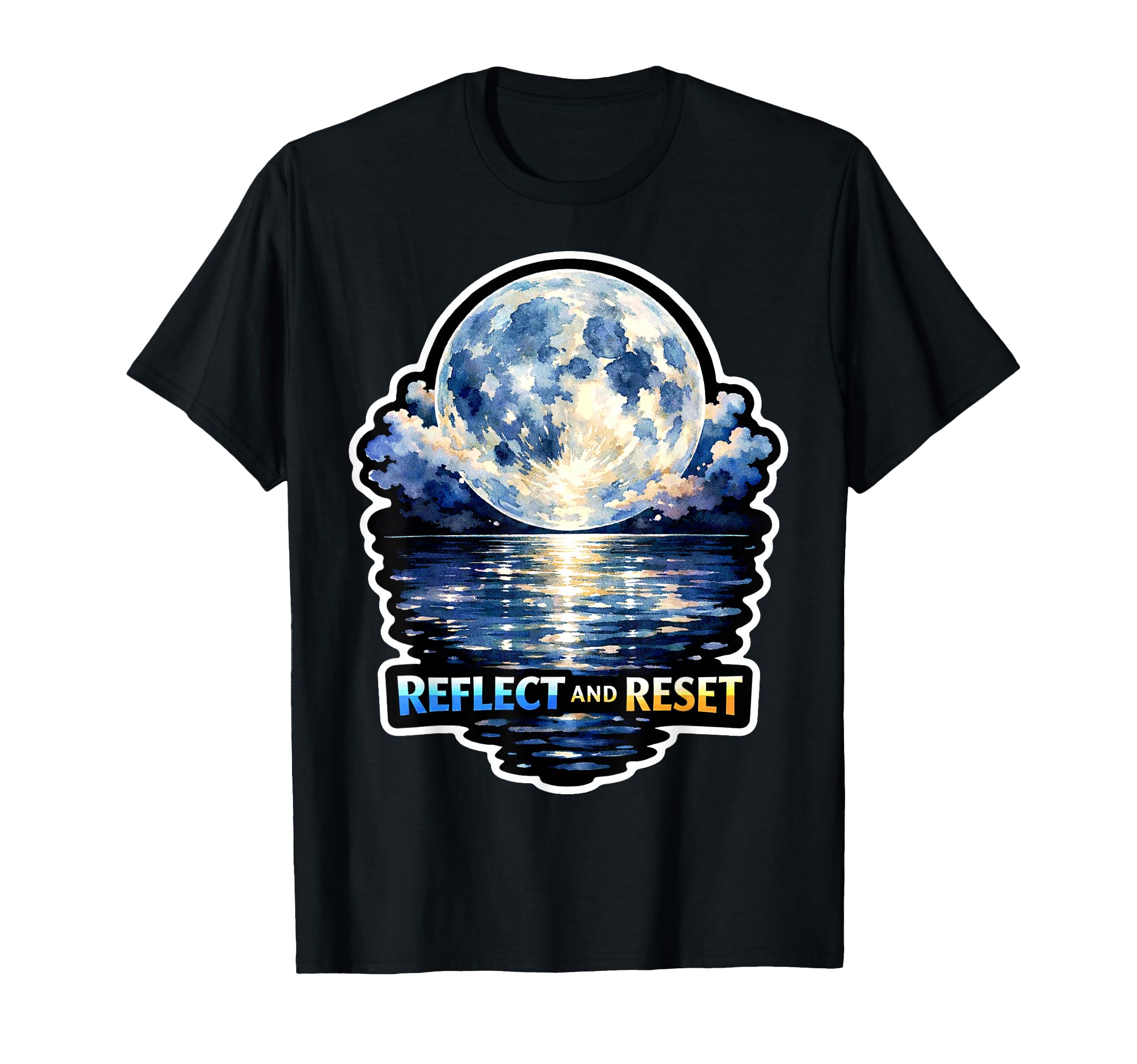 Moon Meditation Lunar T-Shirt - Casual Everyday Wear for Adults - T-Shirt, Sweatshirt, Hoodie