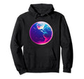 Earth Synthwave Aesthetic 80S Hoodie - Fun Novelty Design Men Women - T-Shirt, Sweatshirt, Hoodie