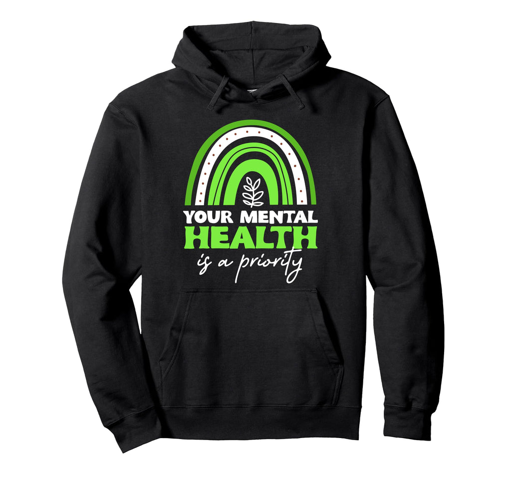 Mental Health Awareness Month Anxiety Hoodie - Aesthetic Graphic Men Women - T-Shirt, Sweatshirt, Hoodie