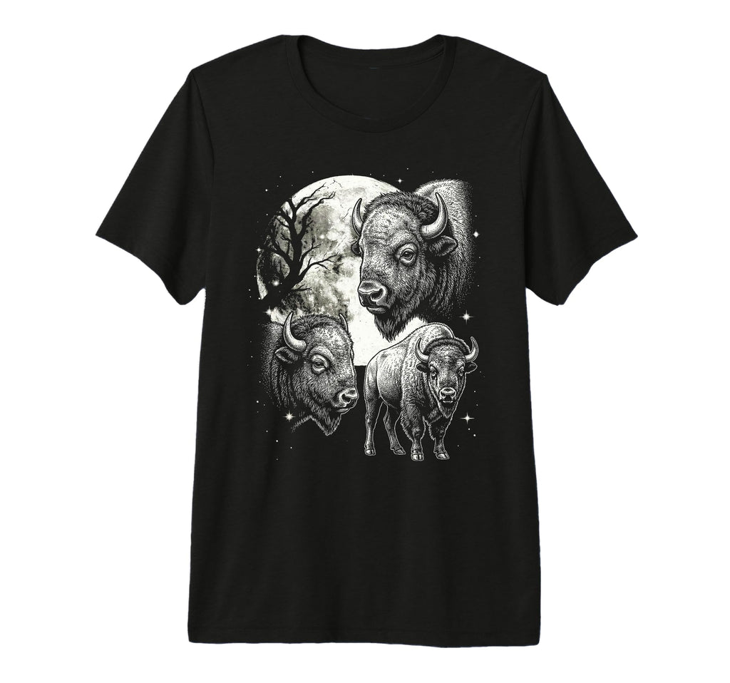 Bison 90S Aesthetic Y2K Buffalo Bison Tri T-Shirt - Trendy Graphic Unisex - T-Shirt, Sweatshirt, Hoodie