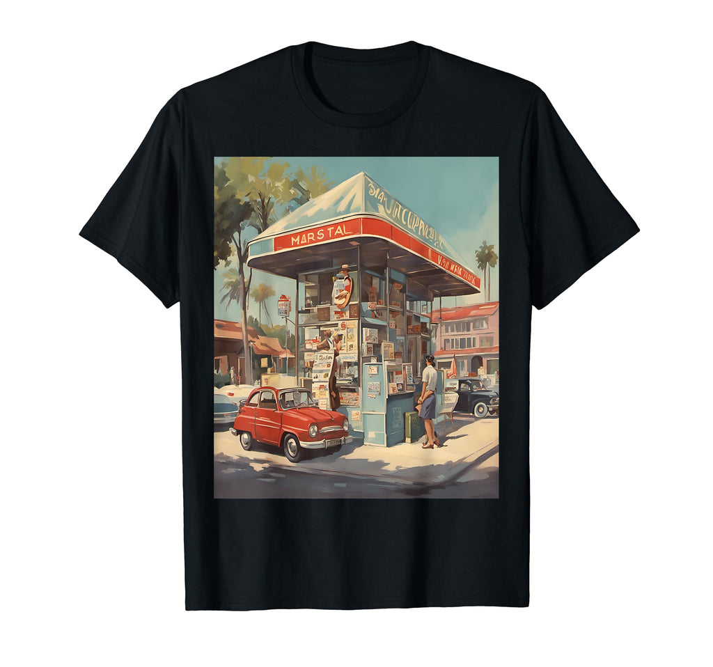 Postcard Stand Travels T-Shirt - Unique Graphic Unisex - T-Shirt, Sweatshirt, Hoodie