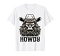 Howdy Bigfoot Sasquatch Cowboy Western T-Shirt - Trendy Graphic Men Women - T-Shirt, Sweatshirt, Hoodie