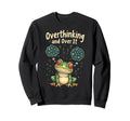 Funny Tired Frog Meme Overthinker Sweatshirt - Novelty Apparel for Adults - T-Shirt, Sweatshirt, Hoodie