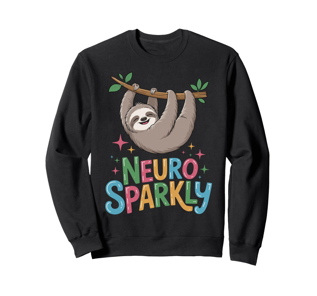 Neuro Sparkly Funny Neurodiverse Adhd Sweatshirt - Trendy Graphic Unisex - T-Shirt, Sweatshirt, Hoodie