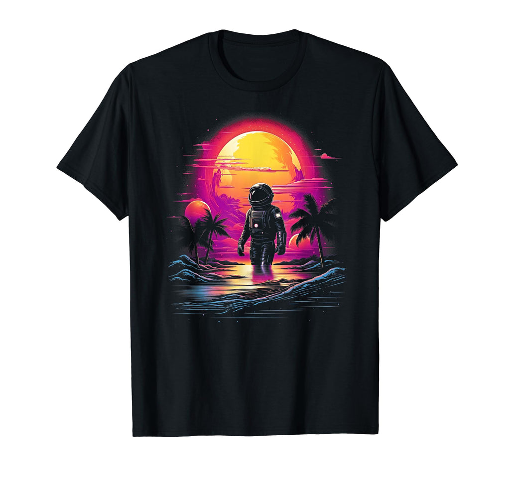 Synthwave Astronaut Cyberpunk 80S Sci Fi 50 T-Shirt - Trendy Graphic Unisex - T-Shirt, Sweatshirt, Hoodie