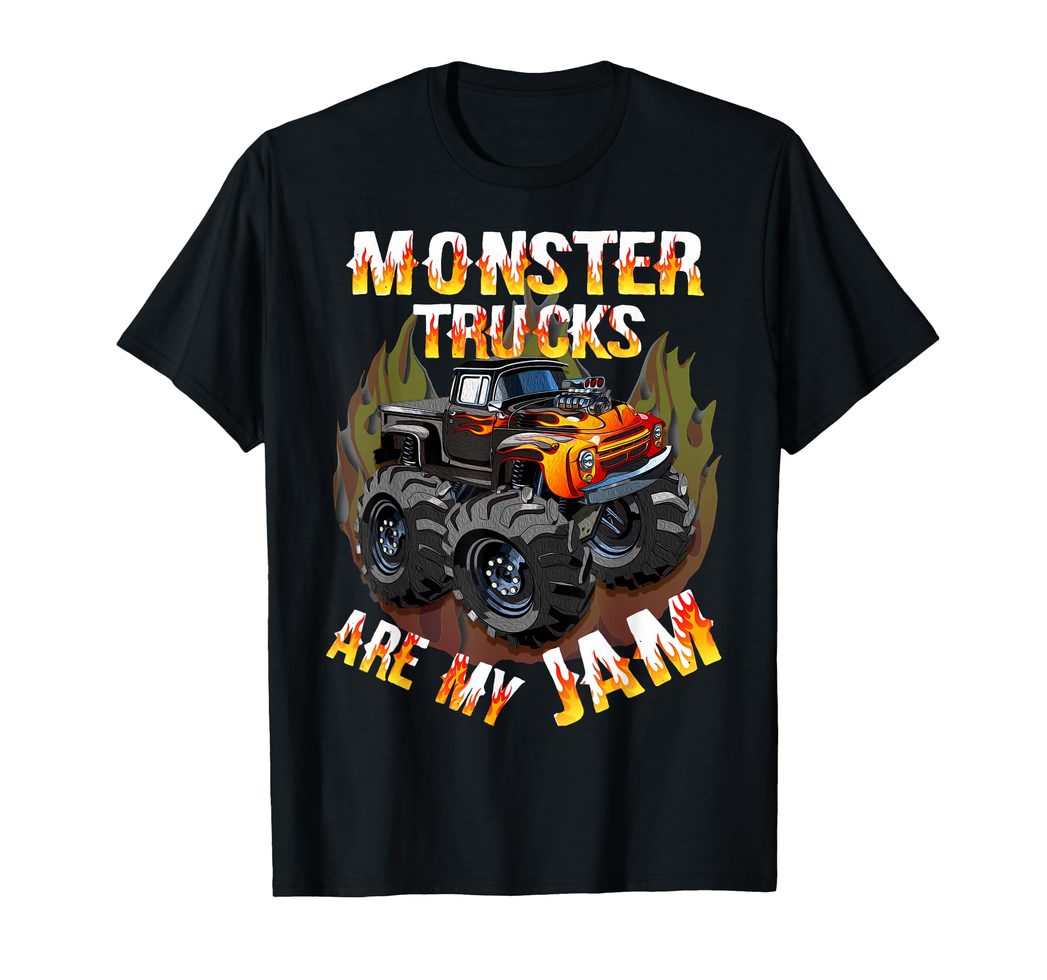 Monster Trucks Are My Jam American T-Shirt - Streetwear Style for Adults - T-Shirt, Sweatshirt, Hoodie