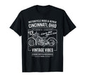 Cincinnati Oh Usa Distressed Motorcycle T-Shirt - Unique Graphic Unisex - T-Shirt, Sweatshirt, Hoodie