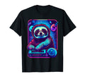 80S Funny Synthwave Sloth Dj T-Shirt - Novelty Apparel for Adults - T-Shirt, Sweatshirt, Hoodie