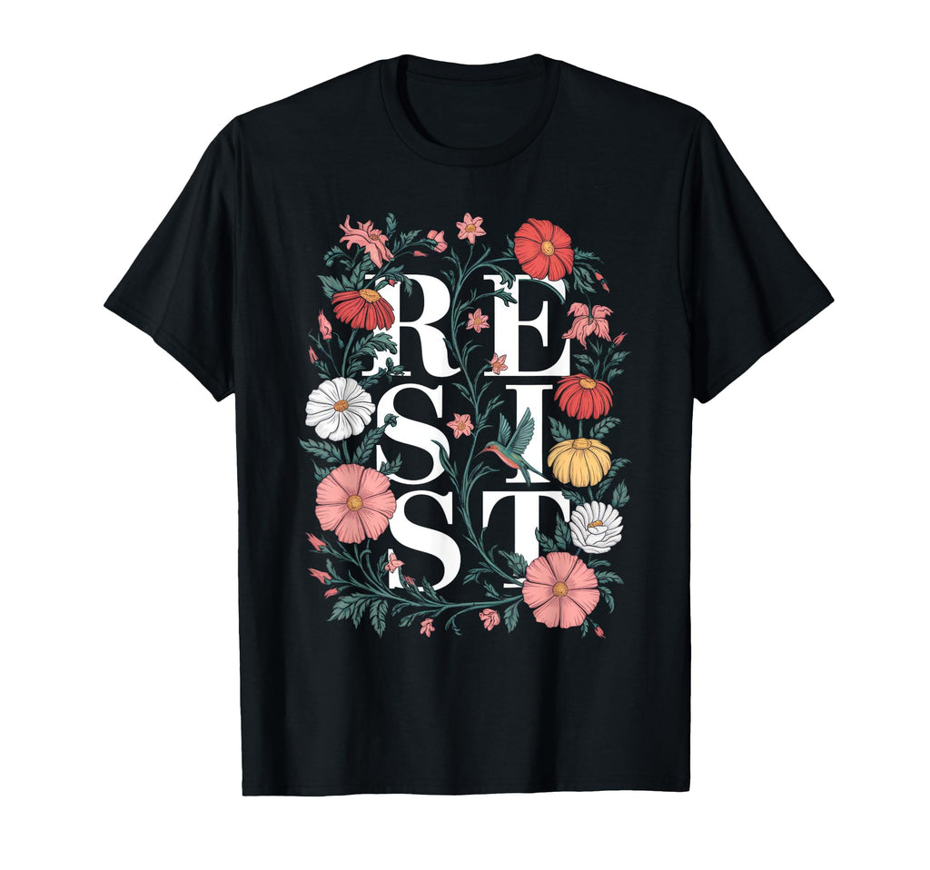 Floral Bird Resist T-Shirt - Casual Everyday Wear Unisex - T-Shirt, Sweatshirt, Hoodie