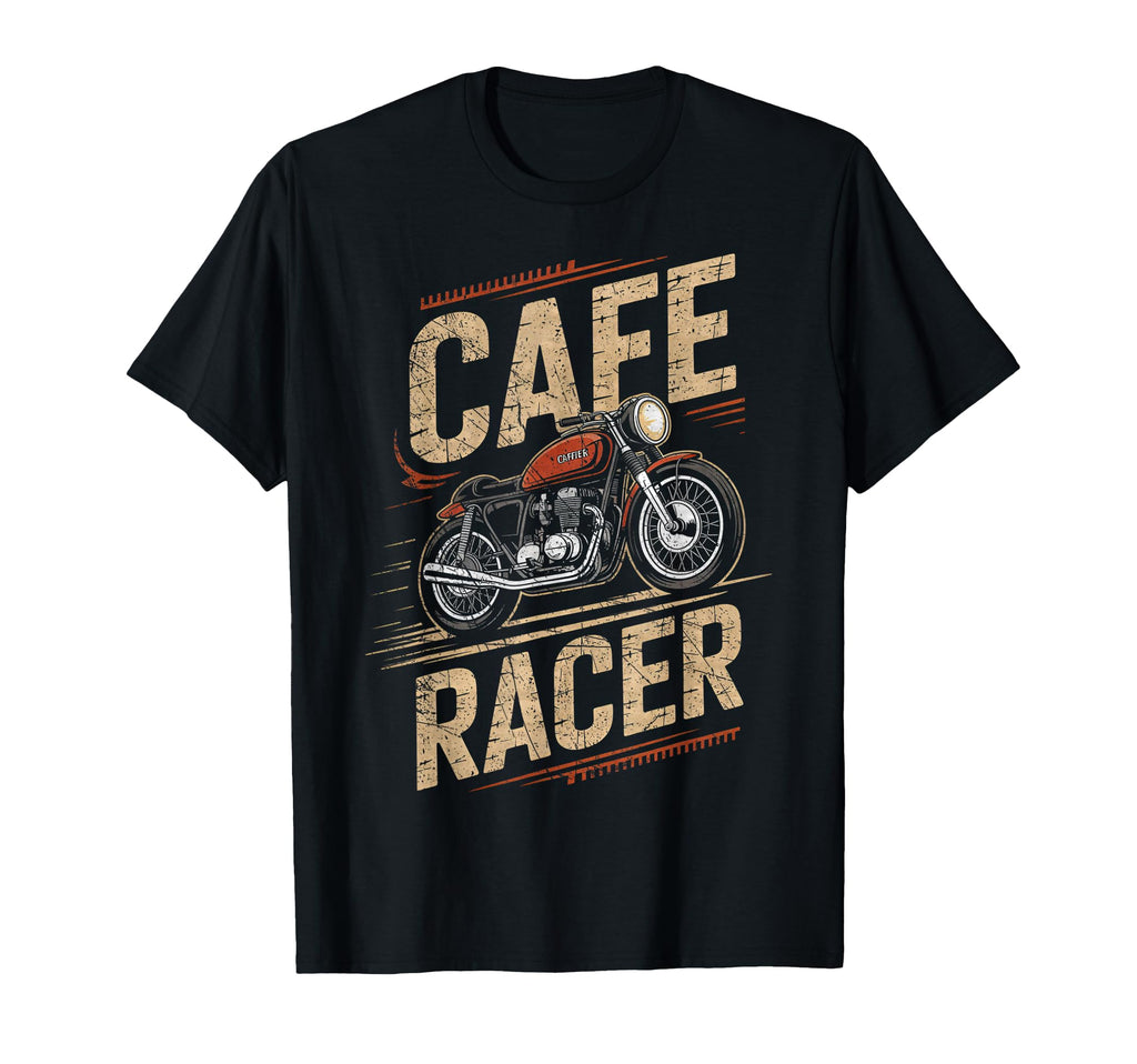 Cafe Racer Motorcycle Racing Bikers T-Shirt - Minimalist Print Unisex - T-Shirt, Sweatshirt, Hoodie