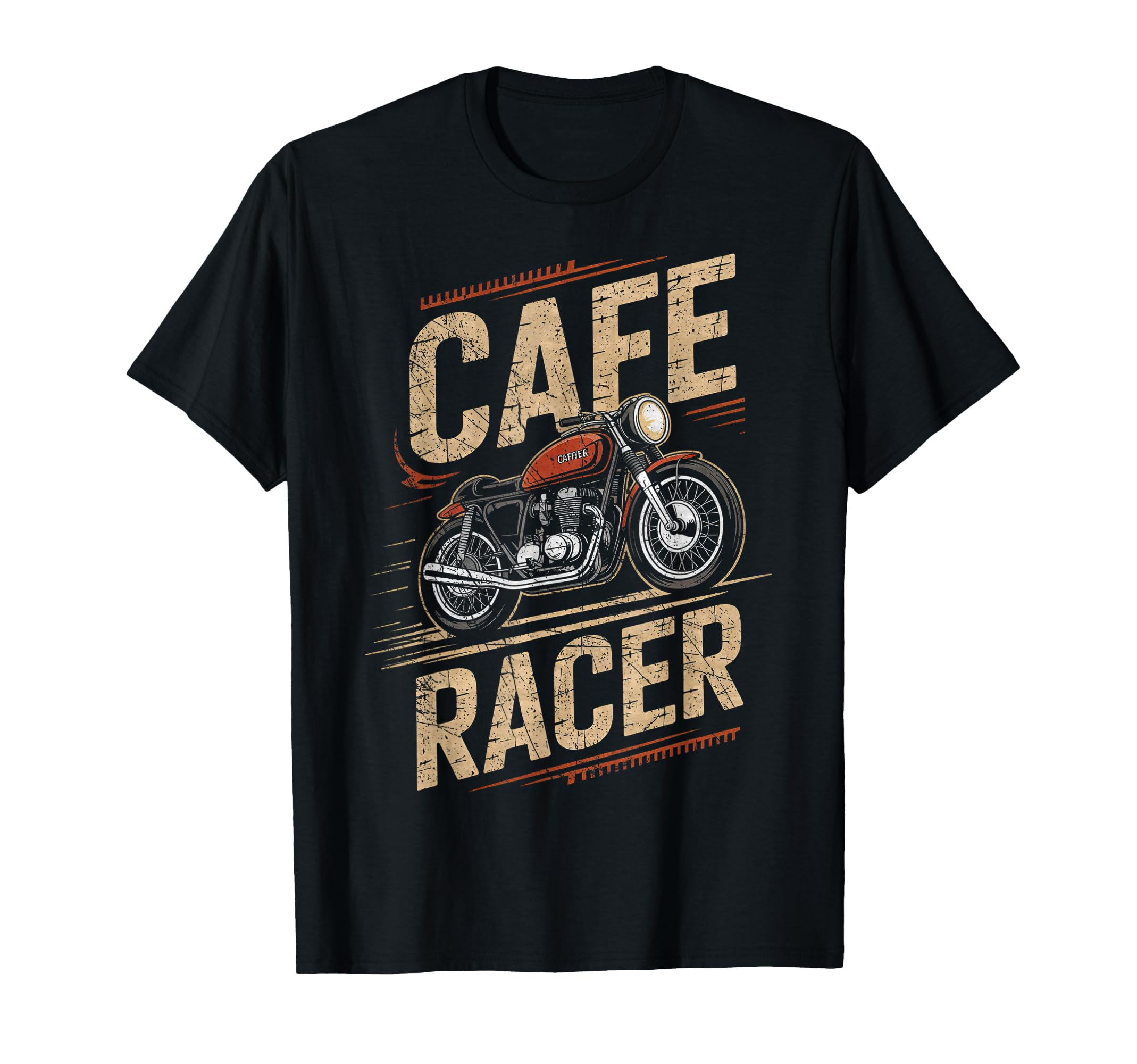 Cafe Racer Motorcycle Racing Bikers T-Shirt - Minimalist Print Unisex - T-Shirt, Sweatshirt, Hoodie
