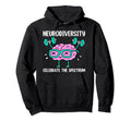Neurodiversity Brain Autism Awareness Asd Hoodie - Graphic Print Unisex - T-Shirt, Sweatshirt, Hoodie