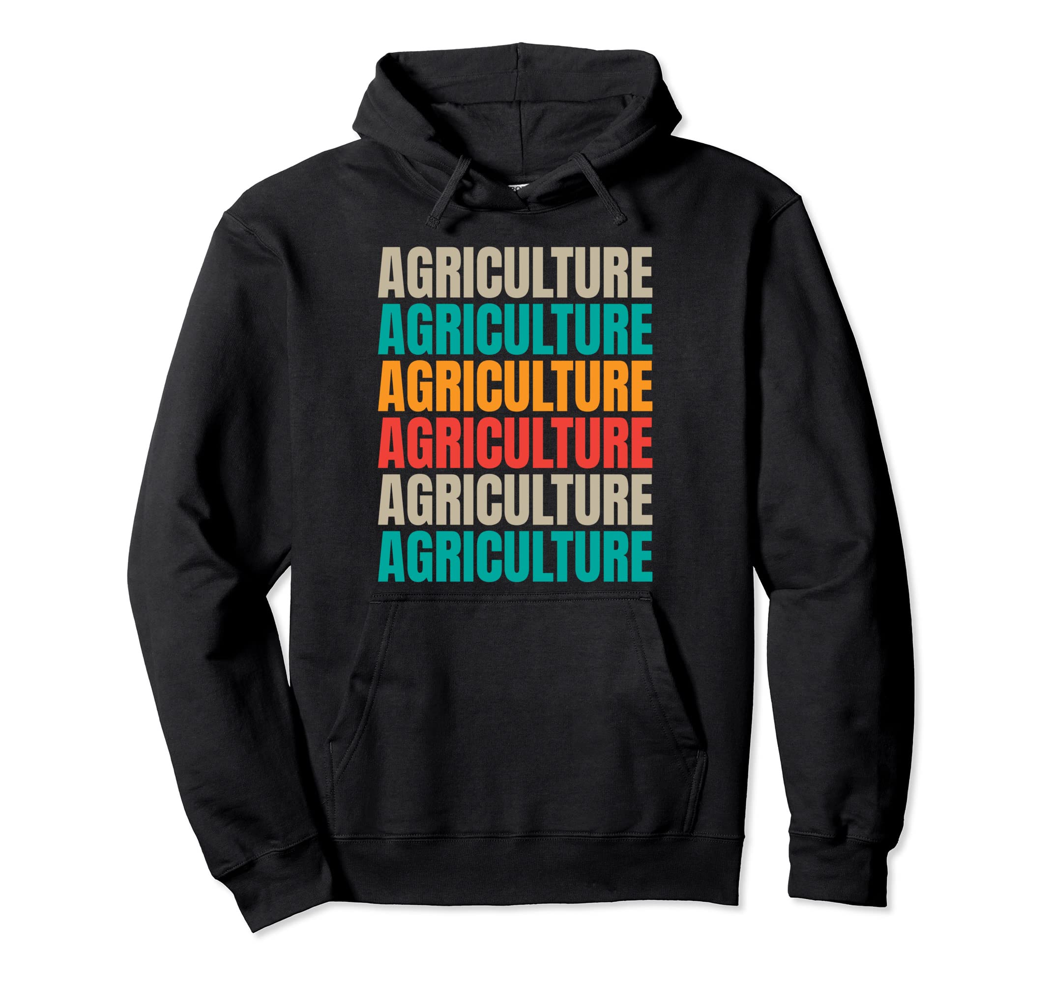 Agriculture Typography Hoodie - Casual Everyday Wear Unisex - T-Shirt, Sweatshirt, Hoodie