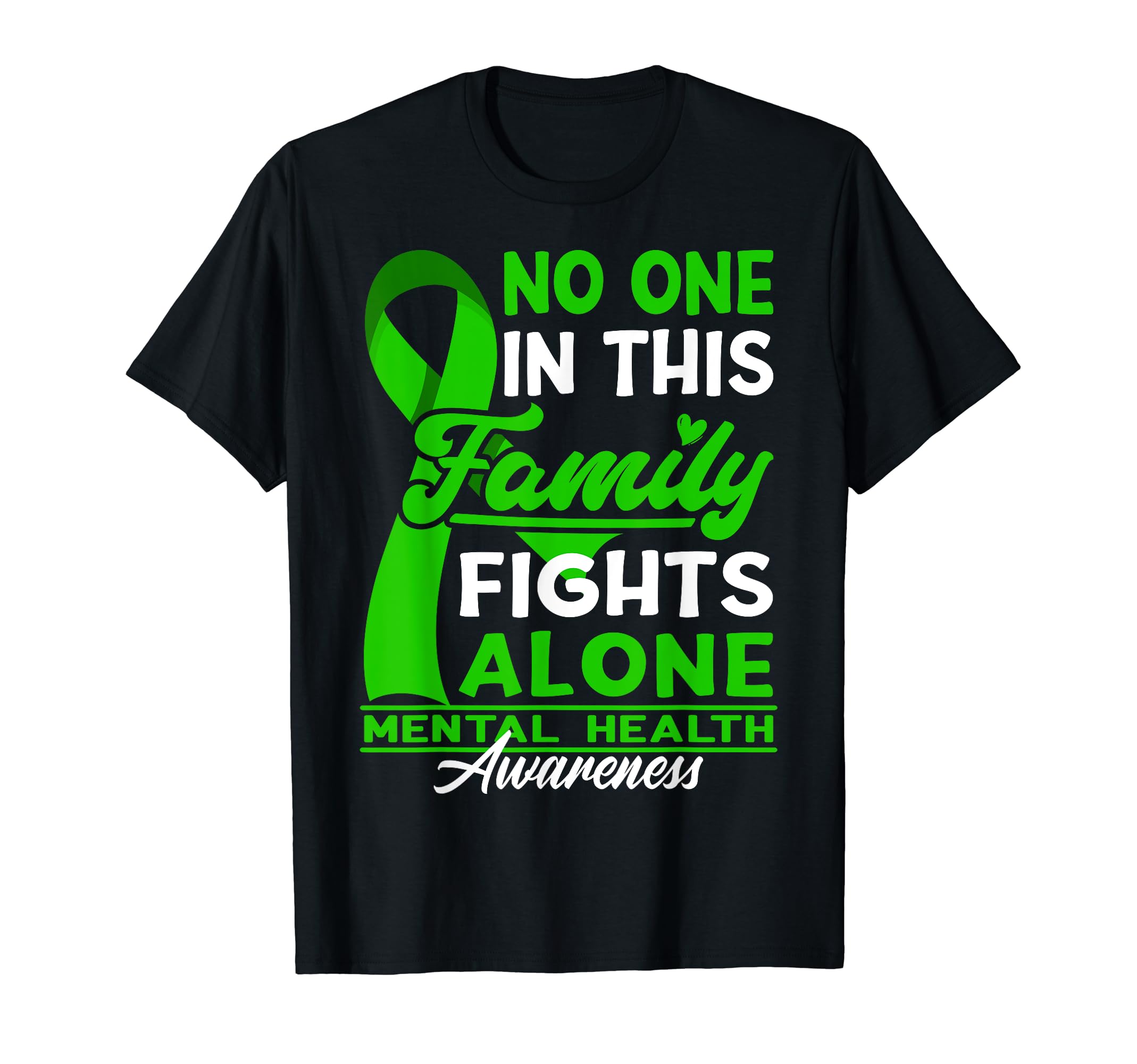 No One This Family Fights Alone I T-Shirt - Streetwear Style for Adults - T-Shirt, Sweatshirt, Hoodie