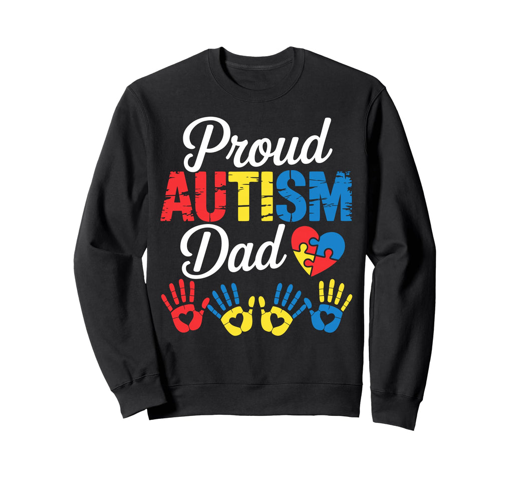 Autism Mom Autism Dad Family Pride Hoodie - Trendy Graphic for Adults - T-Shirt, Sweatshirt, Hoodie