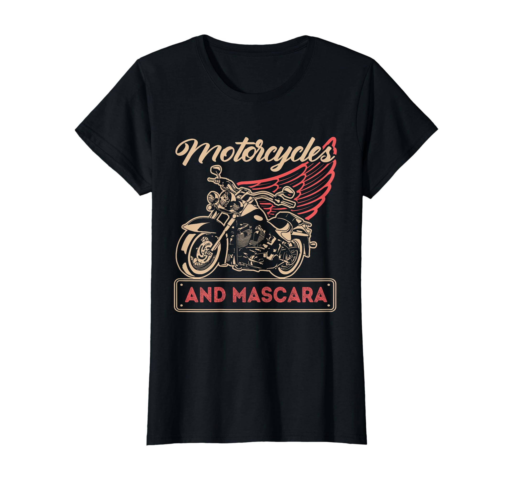 Motorcycles Mascara Biker T-Shirt - Novelty Apparel for Adults - T-Shirt, Sweatshirt, Hoodie