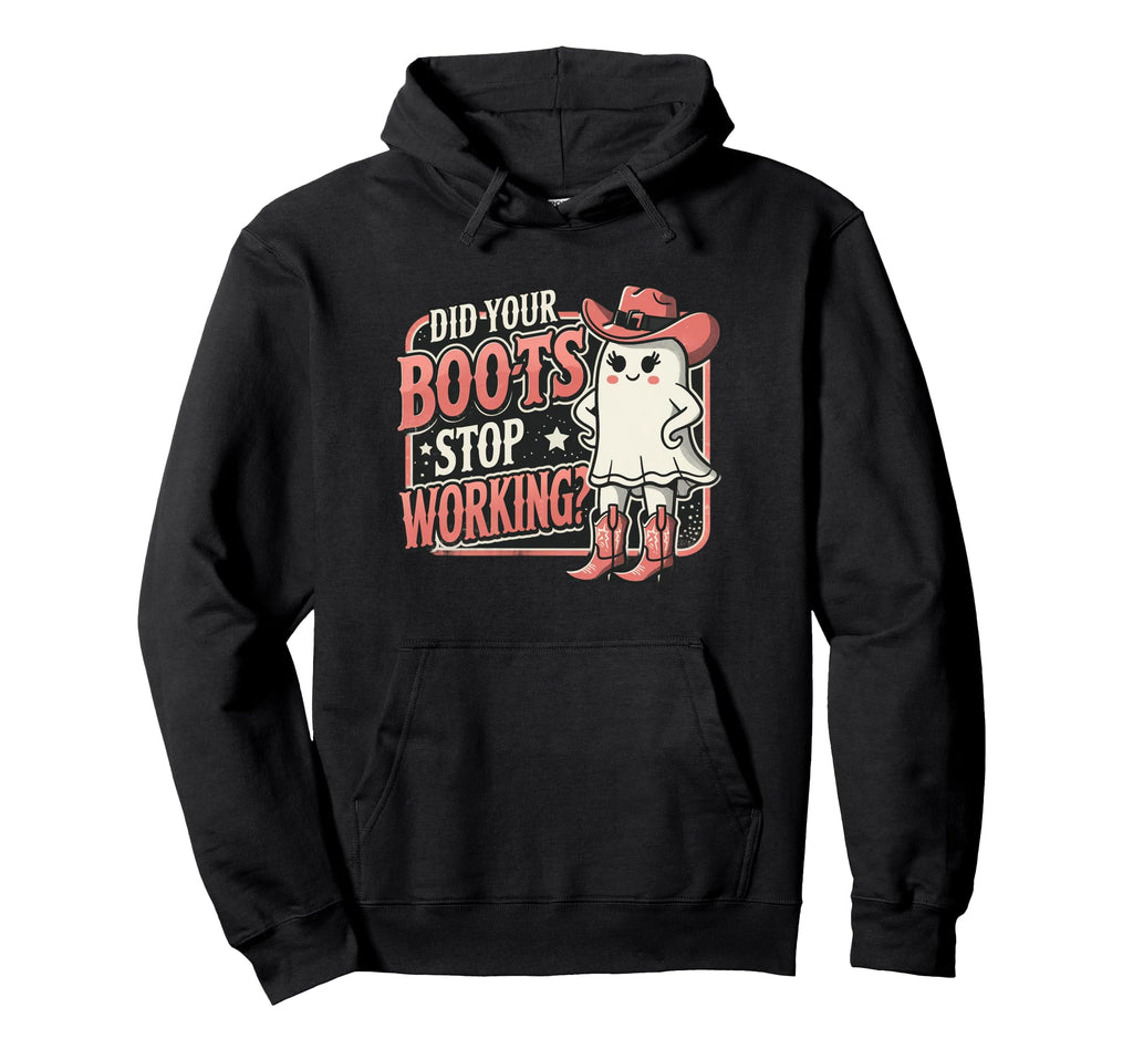 Funny Cowboy Ghost Country Western Hoodie - Trendy Graphic Men Women - T-Shirt, Sweatshirt, Hoodie