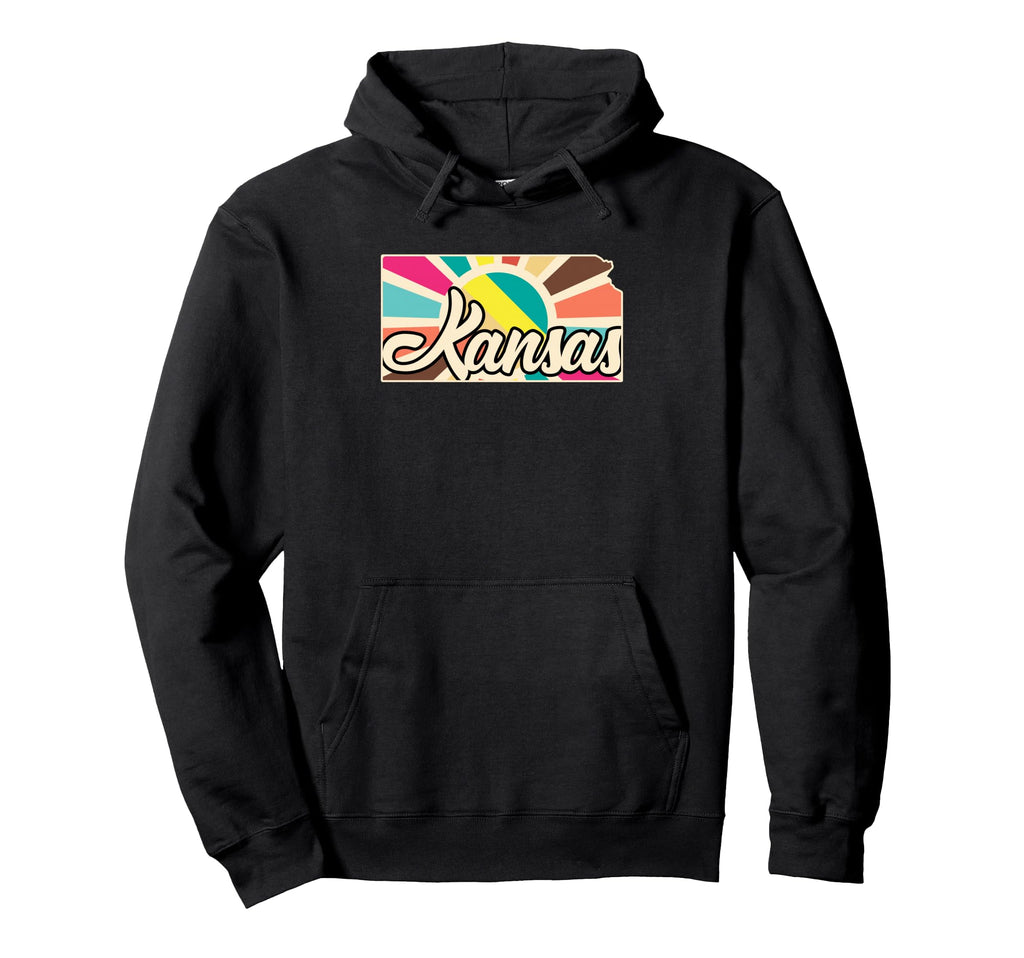 Kansas Pride Kansas State Colorful Hoodie - Fun Novelty Design Men Women - T-Shirt, Sweatshirt, Hoodie