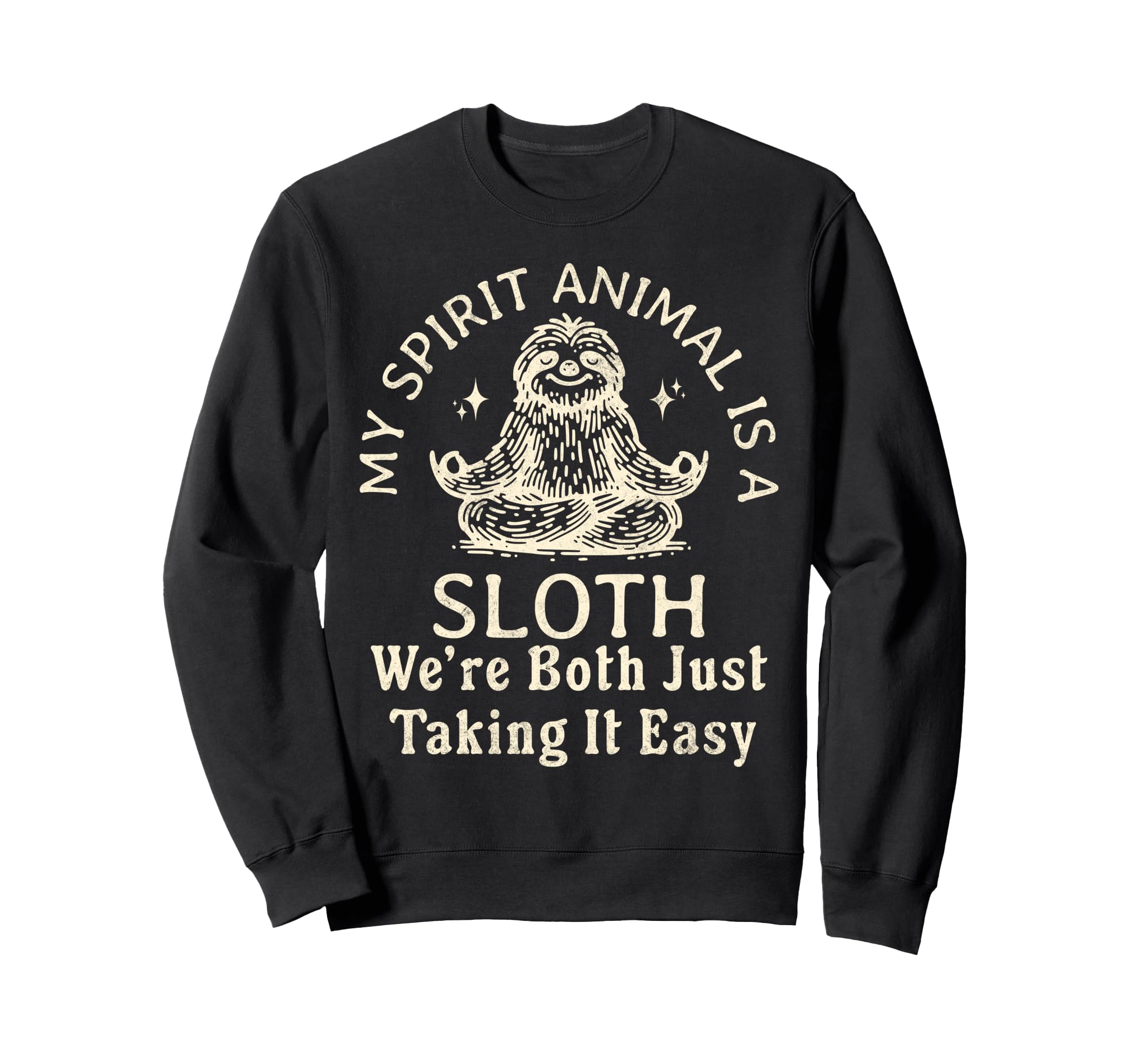 Funny Spirit Animal Sloth Sweatshirt - Minimalist Print Men Women - T-Shirt, Sweatshirt, Hoodie