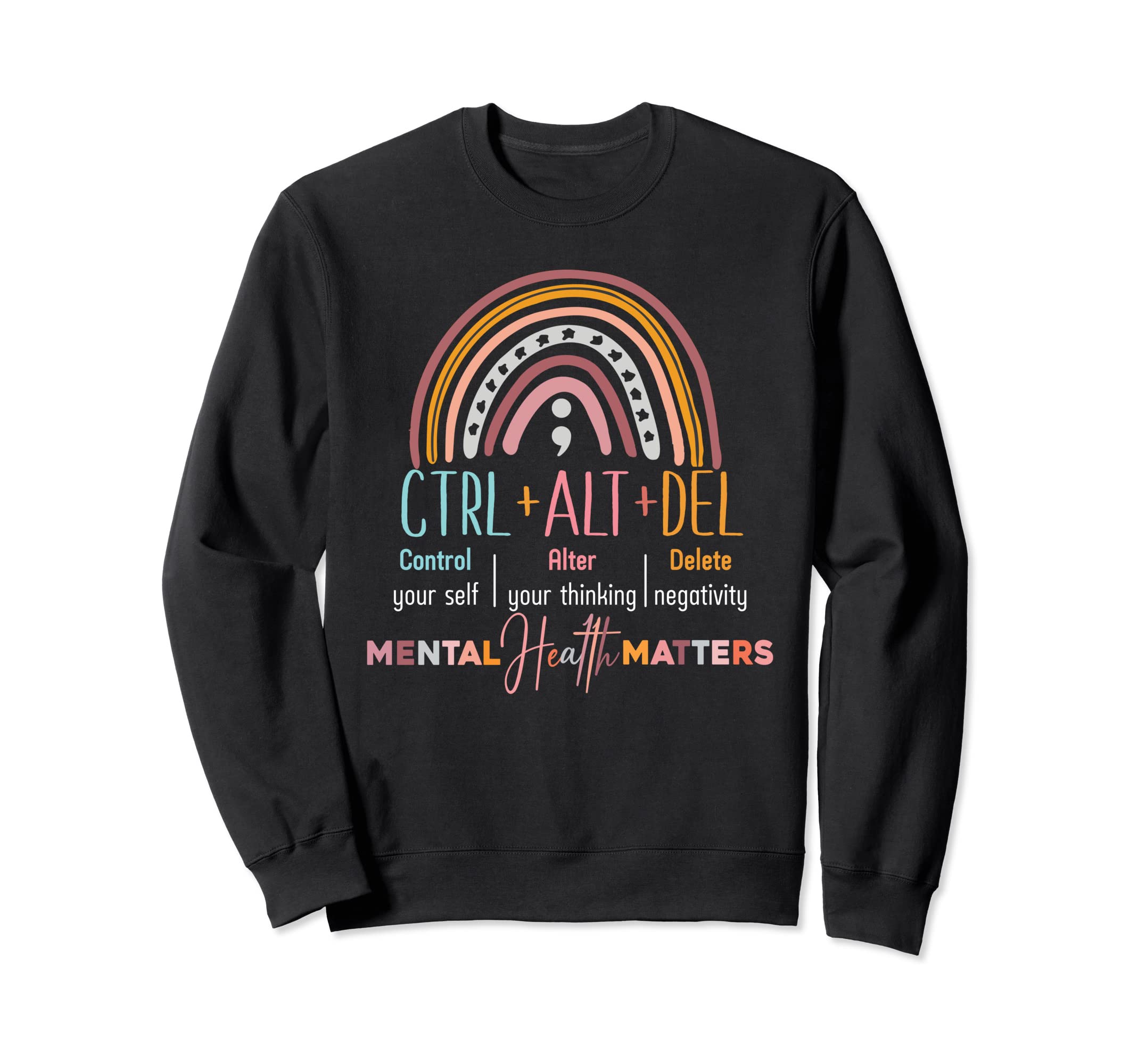 Ctrl Alt Delete Mental Health Matters Sweatshirt - Minimalist Print Unisex - T-Shirt, Sweatshirt, Hoodie
