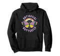 Antisocial Butterfly Groovy T Introvert Hoodie - Minimalist Print Unisex - T-Shirt, Sweatshirt, Hoodie