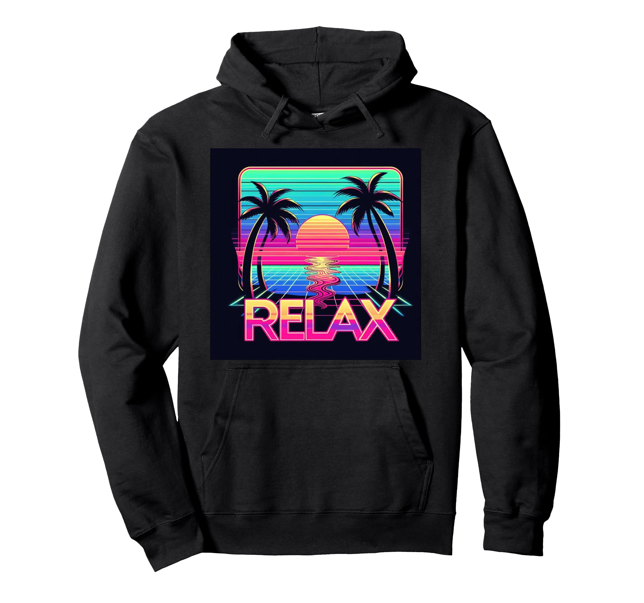 Vaporwave Retrowave Synthwave Outrun Hoodie - Minimalist Print Men Women - T-Shirt, Sweatshirt, Hoodie