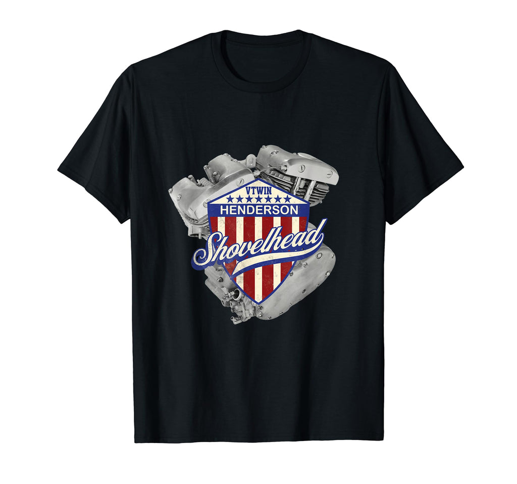 Hd Shovelhead Old School Henderson T-Shirt - Aesthetic Graphic Unisex - T-Shirt, Sweatshirt, Hoodie