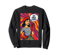 Psychedelic 50S Pop Art Beret Sweatshirt - Trendy Graphic Men Women - T-Shirt, Sweatshirt, Hoodie