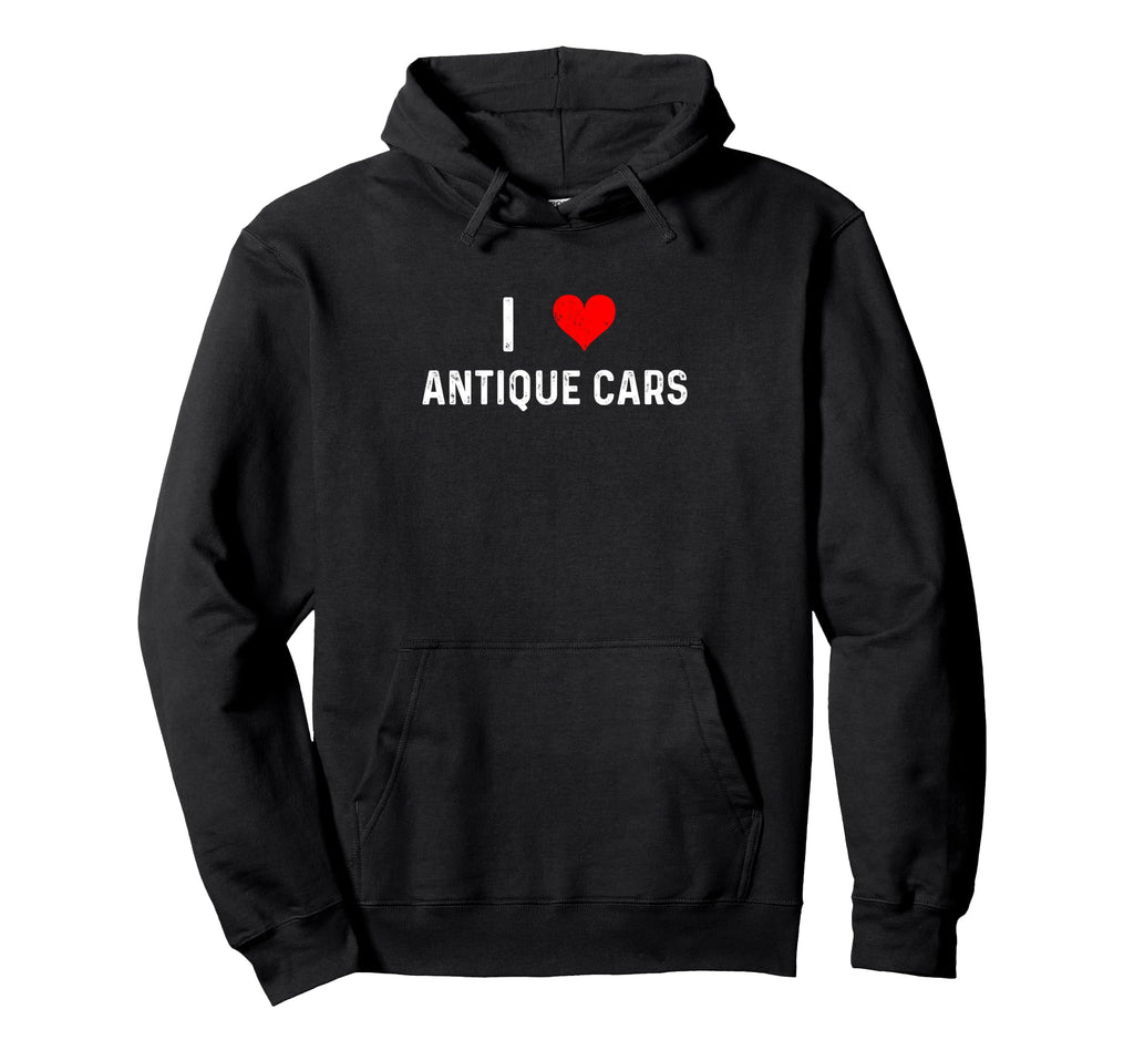 I Love Antique Cars Heart Car Show Hoodie - Trendy Graphic Men Women - T-Shirt, Sweatshirt, Hoodie