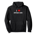 I Love Antique Cars Heart Car Show Hoodie - Trendy Graphic Men Women - T-Shirt, Sweatshirt, Hoodie