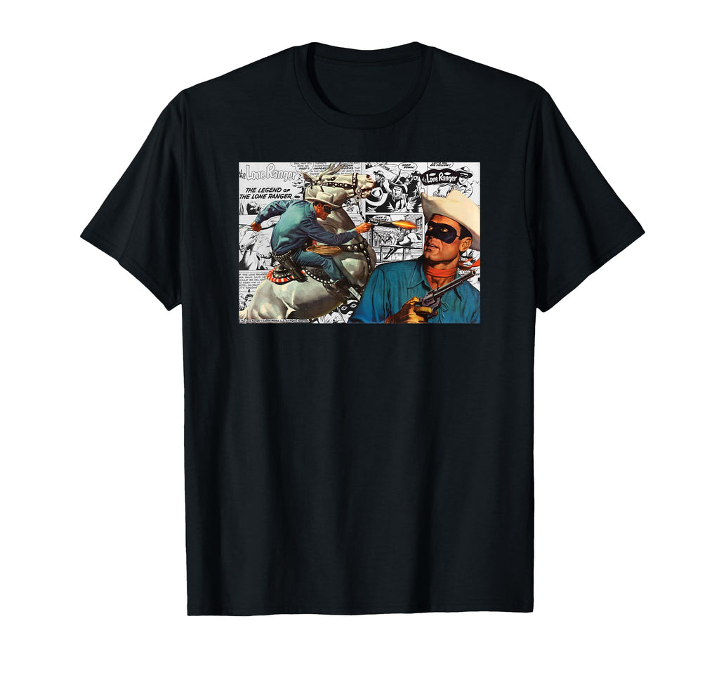 Lone Ranger Action Collage T-Shirt - Trendy Graphic Men Women - T-Shirt, Sweatshirt, Hoodie