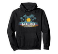 Malibu California Beach Palm Trees Hoodie - Novelty Apparel Men Women - T-Shirt, Sweatshirt, Hoodie