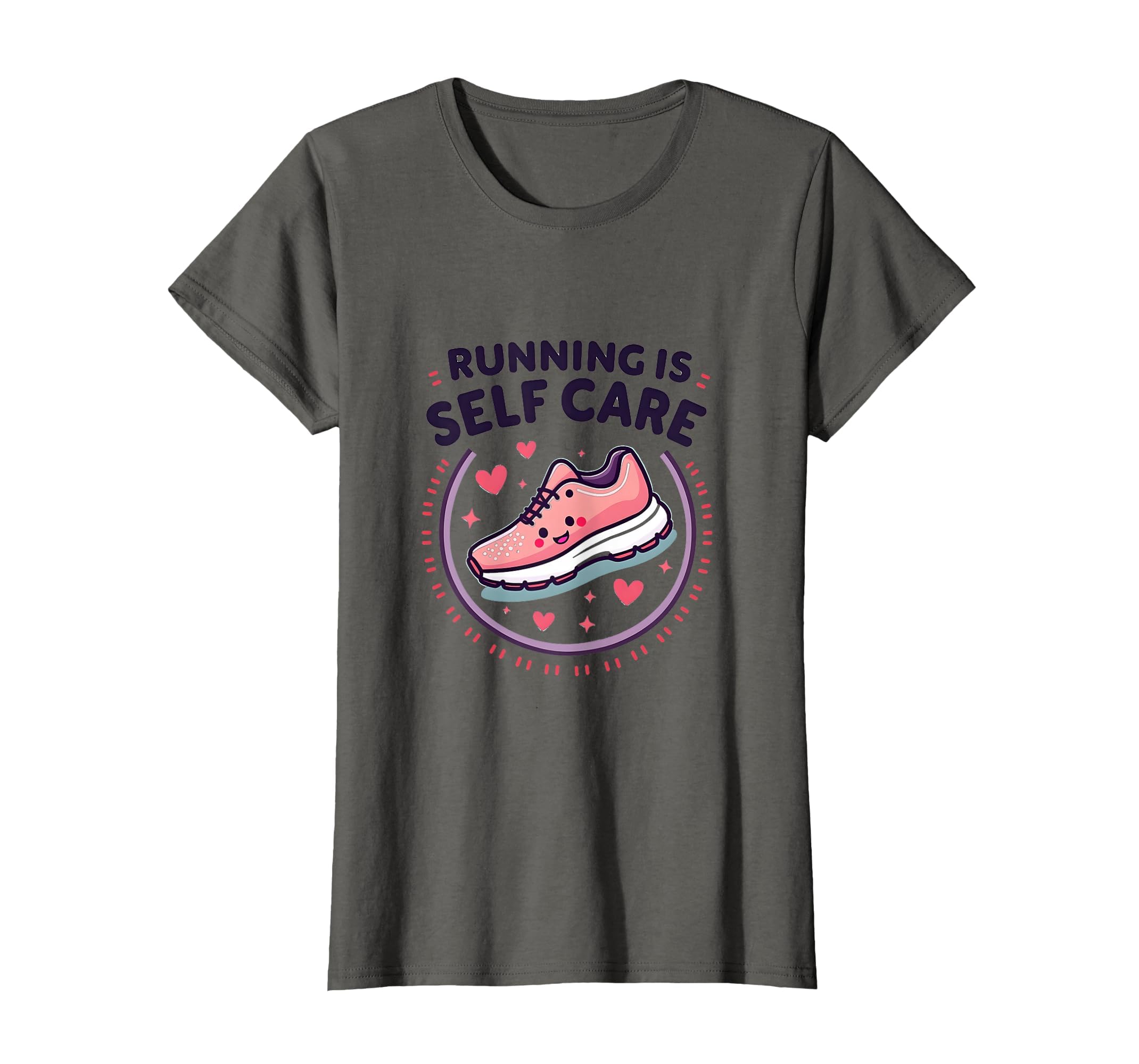 Running Is Self Care Motivational T-Shirt - Novelty Apparel for Adults - T-Shirt, Sweatshirt, Hoodie