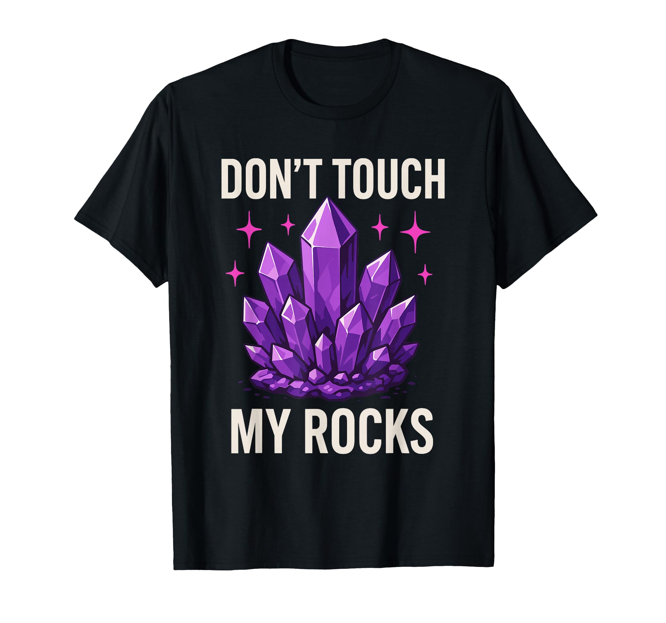 Amethyst Addict Healing Crystal T-Shirt - Novelty Apparel for Adults - T-Shirt, Sweatshirt, Hoodie