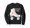 Roller Skater Skating Womens 70S 80S Sweatshirt - Minimalist Print Unisex - T-Shirt, Sweatshirt, Hoodie