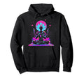 Synthwave Alien Buddha Cyberpunk 80S Sci Hoodie - Unique Graphic Men Women - T-Shirt, Sweatshirt, Hoodie