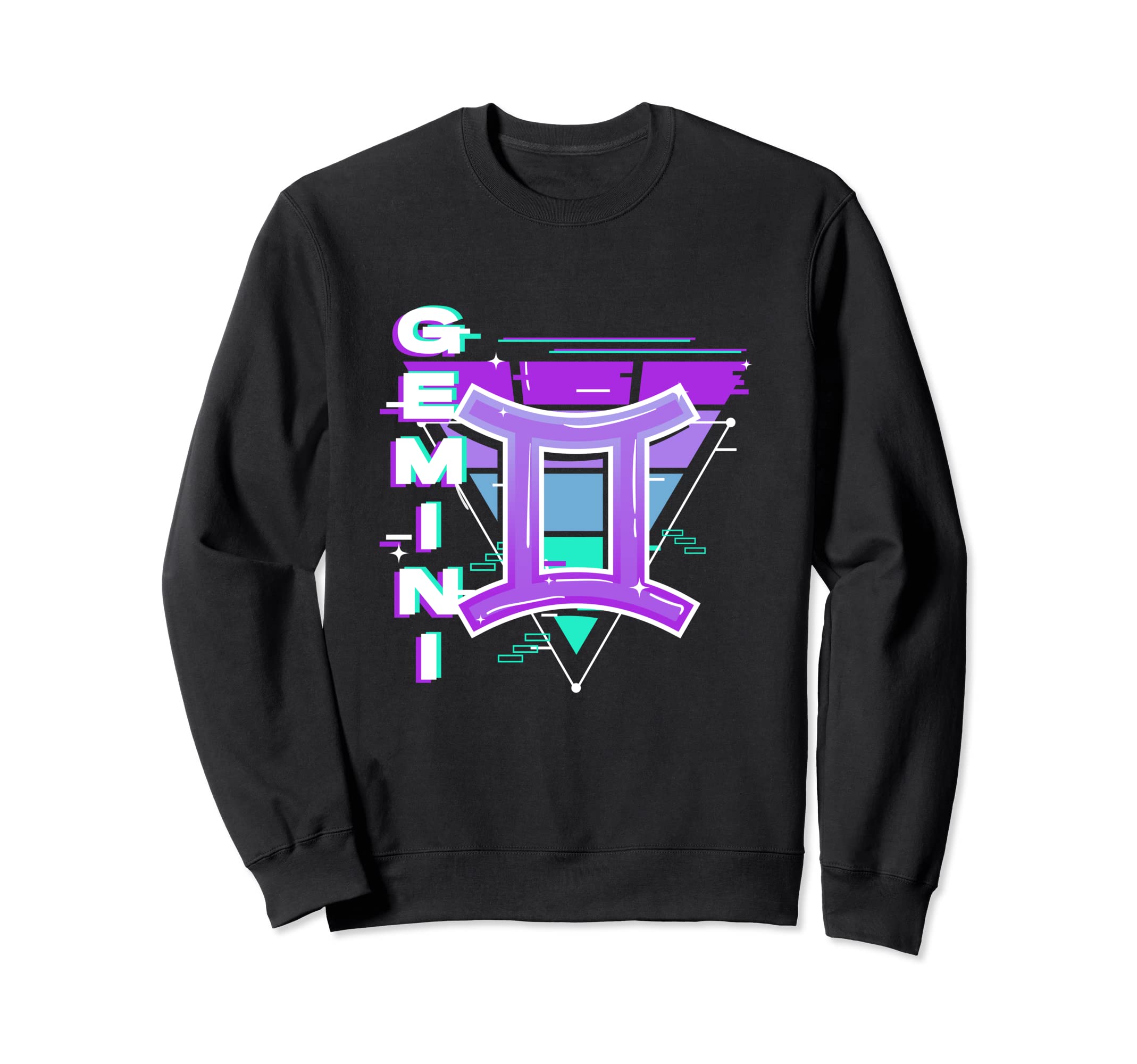 Gemini Zodiac Sign Vaporwave Aesthetics Sweatshirt - Trendy Graphic Unisex - T-Shirt, Sweatshirt, Hoodie