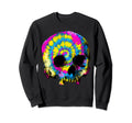 Skull Tie Dye 60S 70S Rainbow Sweatshirt - Aesthetic Graphic Men Women - T-Shirt, Sweatshirt, Hoodie