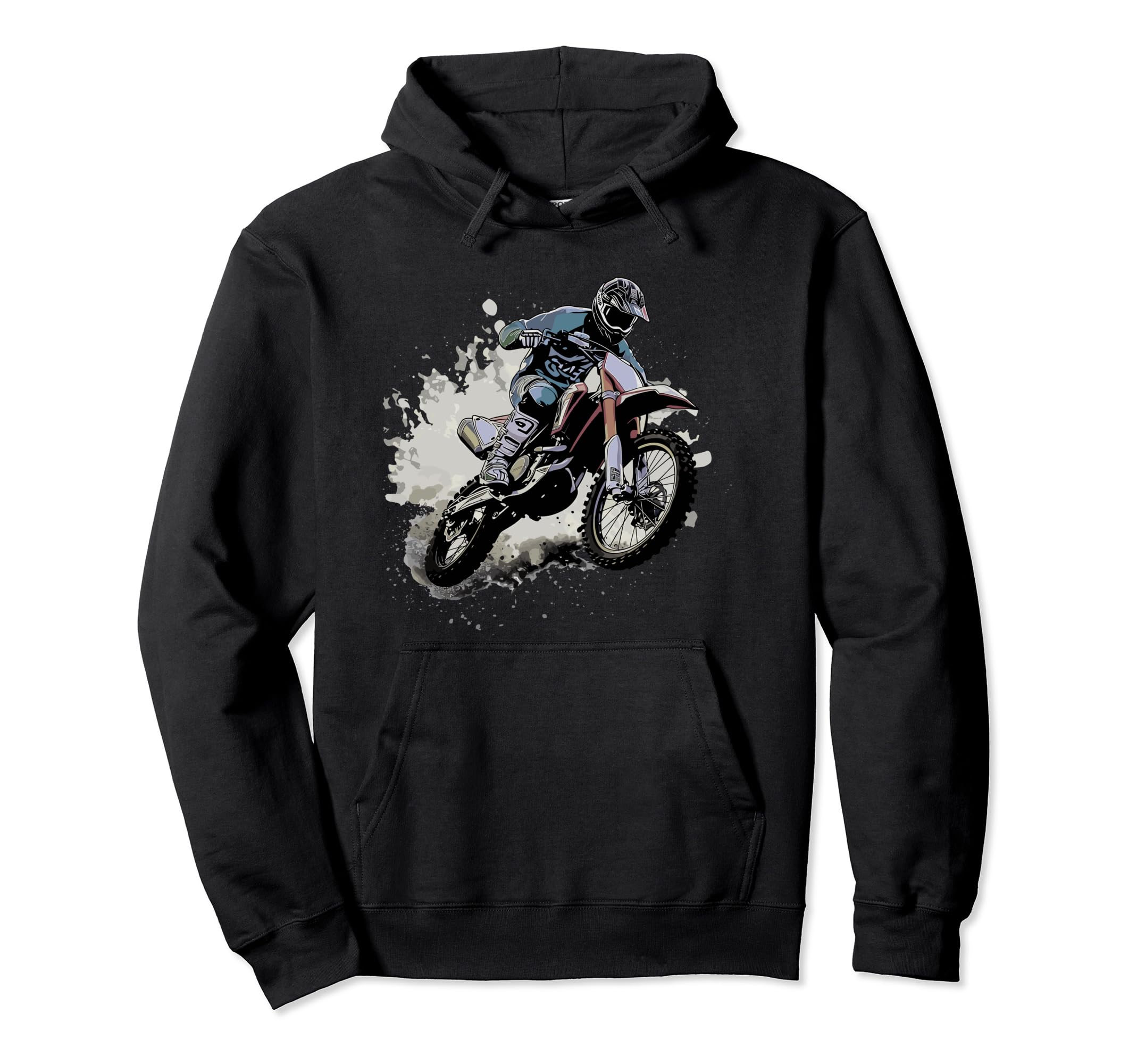 Dirt Bike Riding Motocross Racing Hoodie - Fun Novelty Design Men Women - T-Shirt, Sweatshirt, Hoodie