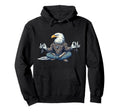 Meditation Eagle Yoga Pose Relaxing Animal Hoodie - Novelty Apparel Unisex - T-Shirt, Sweatshirt, Hoodie