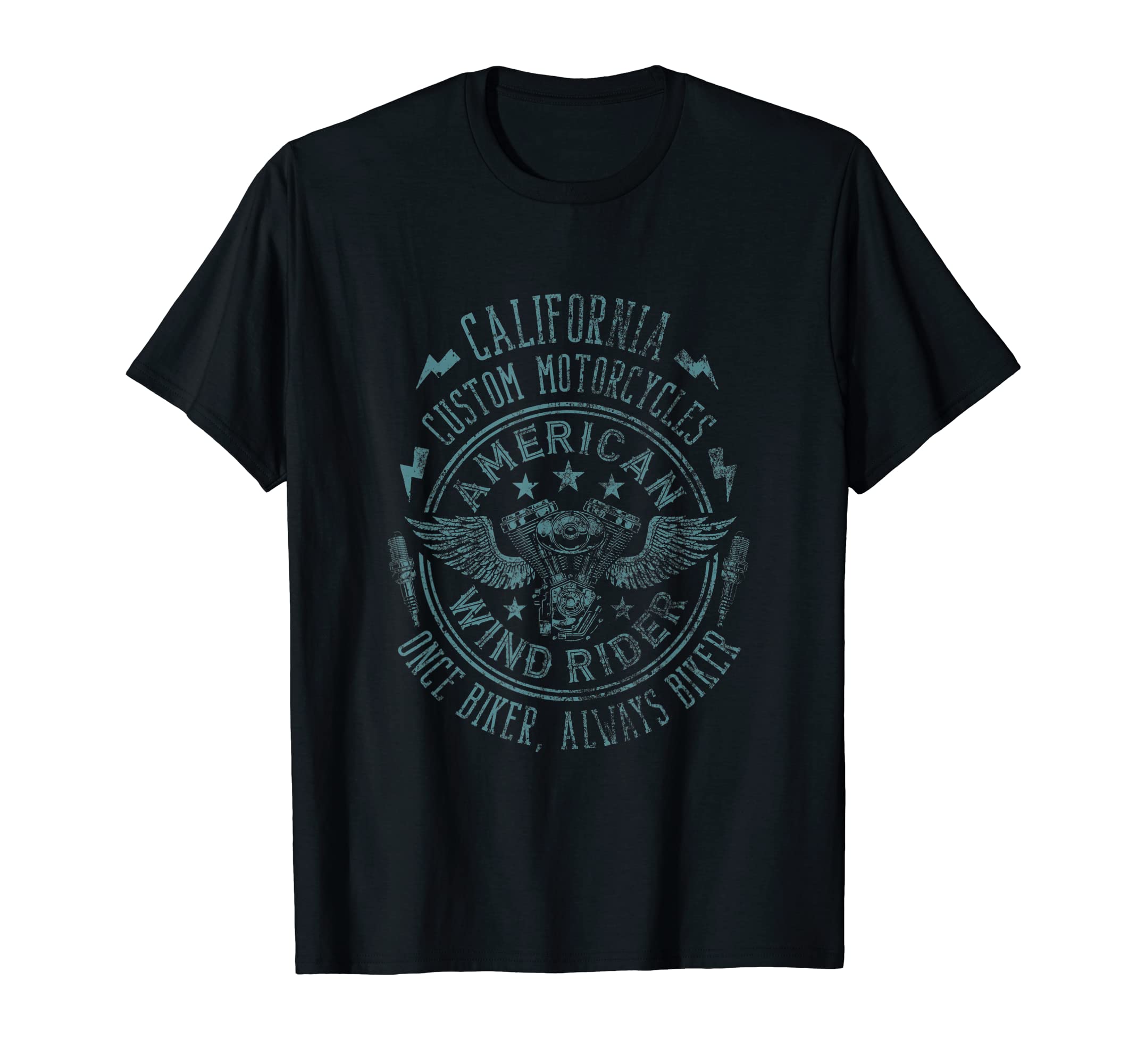 American Custom Motorcycles Illustration T-Shirt - Novelty Apparel Unisex - T-Shirt, Sweatshirt, Hoodie