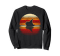 Manta Ray Sunset Safari 70S Fishing Sweatshirt - Minimalist Print Unisex - T-Shirt, Sweatshirt, Hoodie