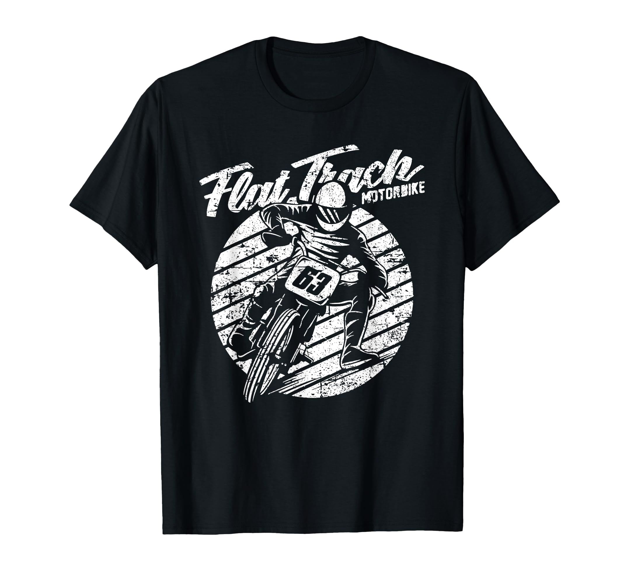 Flat Track Motorcycle Racing T-Shirt - Minimalist Print for Adults - T-Shirt, Sweatshirt, Hoodie