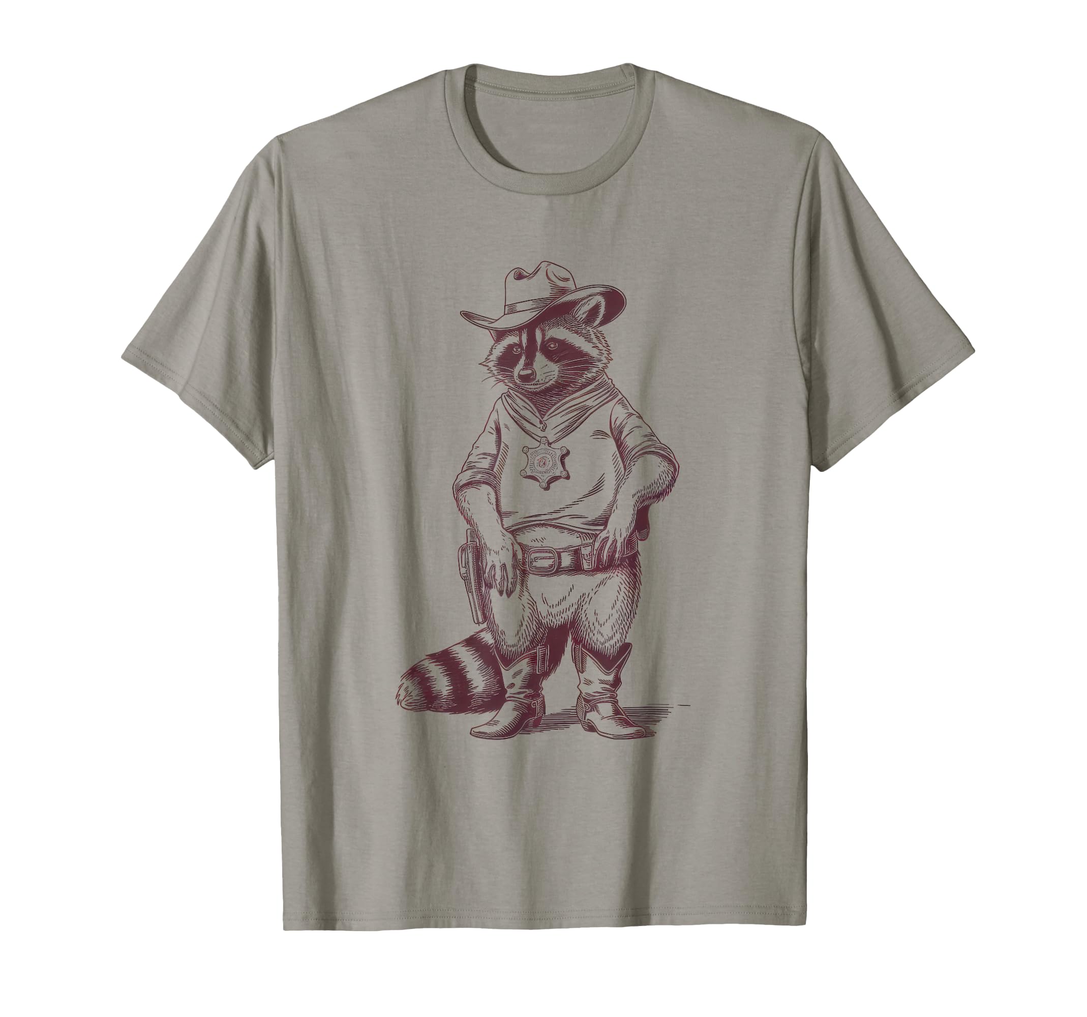 Raccoon 90S Country Music Western Cowboy T-Shirt - Graphic Print Men Women - T-Shirt, Sweatshirt, Hoodie