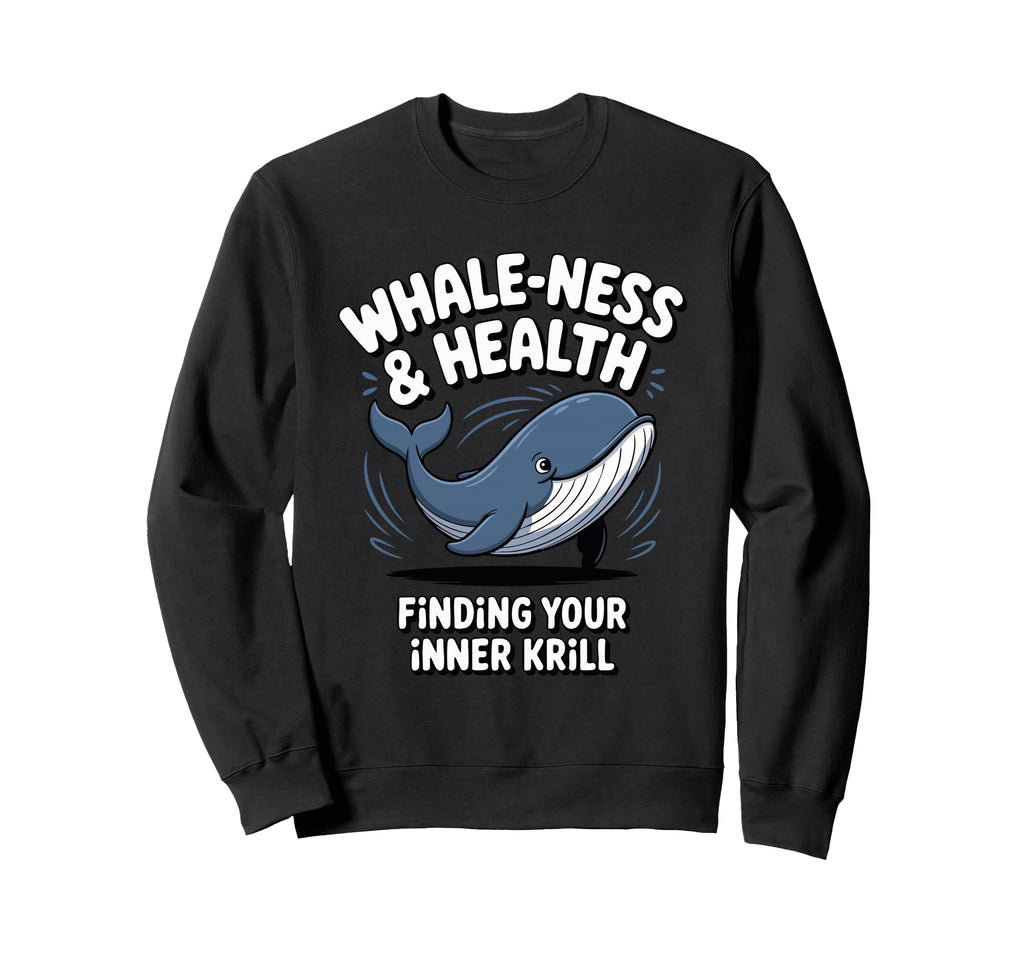 Whale Ness And Health Finding Sweatshirt - Fun Novelty Design Men Women - T-Shirt, Sweatshirt, Hoodie