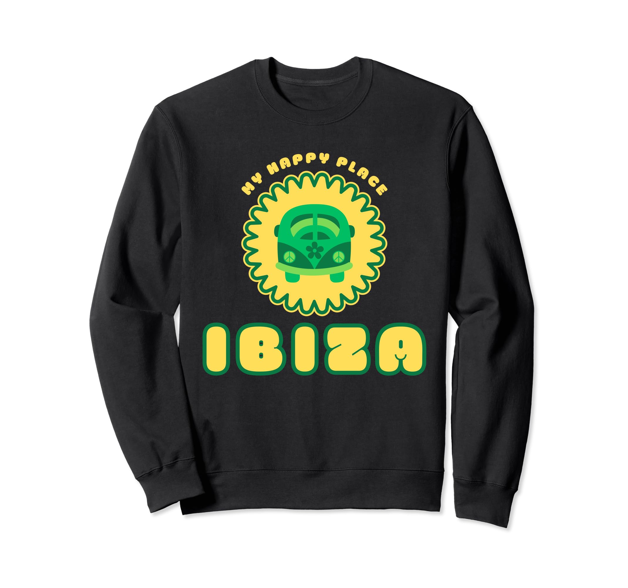 Ibiza Hippie Holiday Yoga Meditation Sweatshirt - Unique Graphic Unisex - T-Shirt, Sweatshirt, Hoodie